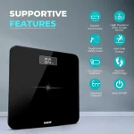 beatXP Actifit Flare Digital Weighing Scale – Highly Accurate with Backlit LCD Panel