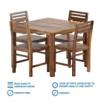 A Stylish Addition to Your Dining Room: Solimo Mehraab 4 Seater Dining Table with 4 Chairs