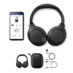Philips Wireless On Ear Headphones TAH8506BK: Immerse Yourself in Sound with Sleek Design and Noise Cancelling Pro
