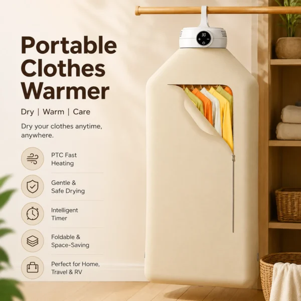 Portable Foldable Clothes Warmer: A Convenient Solution for Damp Clothes
